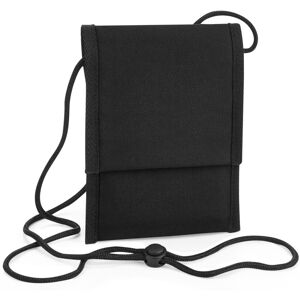 (One Size, Black) Bagbase Unisex Adult Recycled Crossbody Bag (One Size, Black) Bagbase Unisex Adult Recycled Crossbody Bag