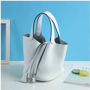 nobrand (Milkose White (head layer cowhide), small) New Litchi Pattern Casual Dish, Bag nobrand (Milkose White (head layer cowhide), small) New Litchi Pattern Casual Dish, Bag