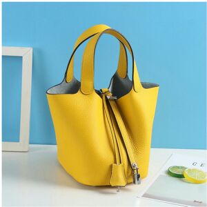 nobrand (Golden yellow (head layer cowhide), small) New Litchi Pattern Casual Dish, Bag nobrand (Golden yellow (head layer cowhide), small) New Litchi Pattern Casual Dish, Bag