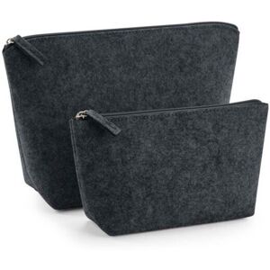 (12.5cm x 6cm x 16cm, Charcoal Melange) Bagbase Felt Accessory Bag (12.5cm x 6cm x 16cm, Charcoal Melange) Bagbase Felt Accessory Bag
