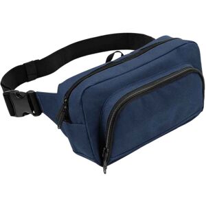 (One Size, French Navy) Bagbase Polyester Waist Bag (One Size, French Navy) Bagbase Polyester Waist Bag