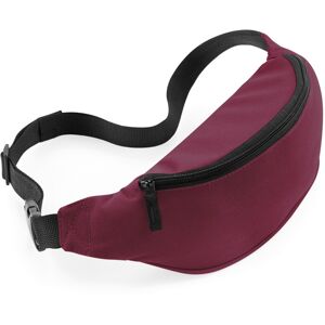 (One Size, Burgundy) Bagbase Waist Bag (One Size, Burgundy) Bagbase Waist Bag