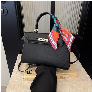 Unbranded (Black) Mini Kelly bag shoulder crossbody handbag Unbranded (Black) Mini Kelly bag shoulder crossbody handbag