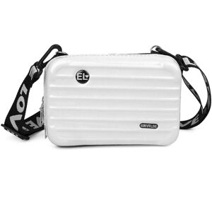 Unbranded (Hard Shell Cosmetic Bag, Women Mini Suitcase Shape Crossbody Bags Durable Pu) H Unbranded (Hard Shell Cosmetic Bag, Women Mini Suitcase Shape Crossbody Bags Durable Pu) H