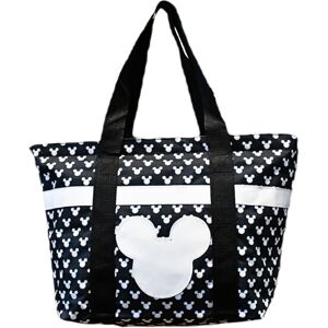 Disney Tote Mickey & Minnie Mouse Icon Print Zipper Travel Bag (Black Disney Tote Mickey & Minnie Mouse Icon Print Zipper Travel Bag (Black