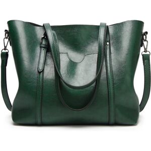 Unbranded (green) Genuine Leather Women's Tote Bag Elegant Shoulder And Crossbody Handbag Unbranded (green) Genuine Leather Women's Tote Bag Elegant Shoulder And Crossbody Handbag