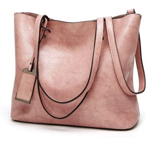 Unbranded (pink) Elegant Women Leather Handbag Versatile Tote Shoulder And Crossbody Bag Unbranded (pink) Elegant Women Leather Handbag Versatile Tote Shoulder And Crossbody Bag