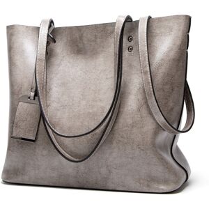 Unbranded (grey) Elegant Women Leather Handbag Versatile Tote Shoulder And Crossbody Bag Unbranded (grey) Elegant Women Leather Handbag Versatile Tote Shoulder And Crossbody Bag
