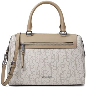 Calvin Klein Opal Satchel Vanilla/Khaki/Cornstalk One Size Calvin Klein Opal Satchel Vanilla/Khaki/Cornstalk One Size