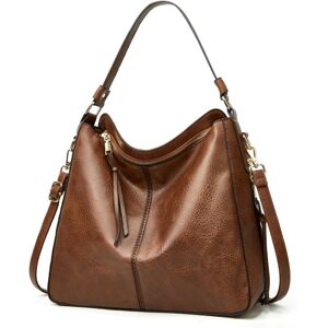 Unbranded (coffee) Women's PU Leather Tote Large-Capacity Handbag & Shoulder Bag Unbranded (coffee) Women's PU Leather Tote Large-Capacity Handbag & Shoulder Bag