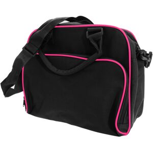 (One Size, Black/Fuchia) Bagbase Compact Junior Dance Messenger Bag (15 Litres) (One Size, Black/Fuchia) Bagbase Compact Junior Dance Messenger Bag (15 Litres)