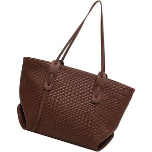 Unbranded (Brown) Woven Shoulder Bag Beach Shoulder Tote Bag,Large Capacity Travel Pouch Unbranded (Brown) Woven Shoulder Bag Beach Shoulder Tote Bag,Large Capacity Travel Pouch