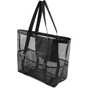 Unbranded (Black) Mesh Pool Bag Large Beach Tote Bag Heavy Duty, Mesh Bag Toys Organiz Unbranded (Black) Mesh Pool Bag Large Beach Tote Bag Heavy Duty, Mesh Bag Toys Organiz