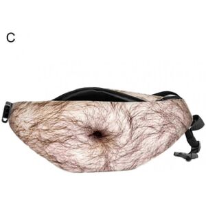 Unbranded (Style C) Waist Belt Bum Bag 3d Funny Hairy Beer Fat Belly Fanny Pouch Bag Trave Unbranded (Style C) Waist Belt Bum Bag 3d Funny Hairy Beer Fat Belly Fanny Pouch Bag Trave