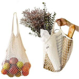 Unbranded (As show, One size) Mesh Shopping Net - Cotton Shopping Net Bag With Handle - Po Unbranded (As show, One size) Mesh Shopping Net - Cotton Shopping Net Bag With Handle - Po