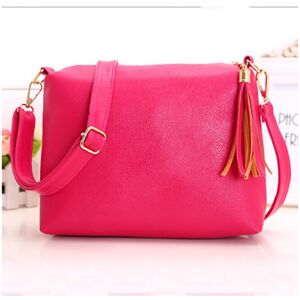 Unbranded (RoseRed) Body Cross Women Bag Colorful Fashion Shoulder Diagonal Handbag Bagtas Unbranded (RoseRed) Body Cross Women Bag Colorful Fashion Shoulder Diagonal Handbag Bagtas