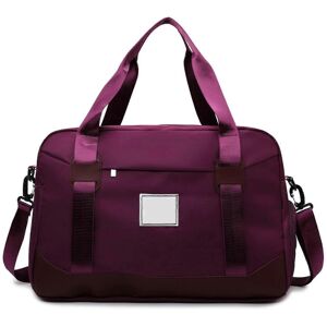 Unbranded Travel Bag Dark Purple, Women's Weekend Bag, Large Handbag with Shoe Compartment Unbranded Travel Bag Dark Purple, Women's Weekend Bag, Large Handbag with Shoe Compartment