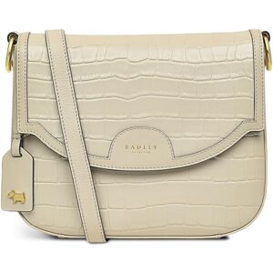 RADLEY London Drury Lane Small Flapover Crossbody Handbag for Women in Clay Croc RADLEY London Drury Lane Small Flapover Crossbody Handbag for Women in Clay Croc