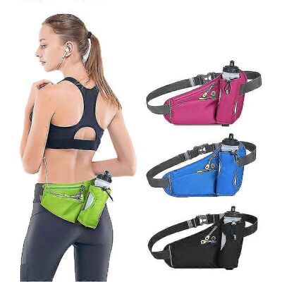 Unbranded Running Fanny Pack Blue, Water Bottle Storage Waist Bag, Outdoor Sports Hydratio Unbranded Running Fanny Pack Blue, Water Bottle Storage Waist Bag, Outdoor Sports Hydratio