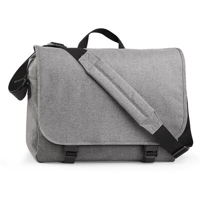 BagBase Two-tone Digital Messenger Bag - Up To 15.6inch Laptop - Grey Marl BagBase Two-tone Digital Messenger Bag - Up To 15.6inch Laptop - Grey Marl
