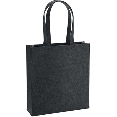 Bagbase Felt Tote Bag Charcoal Melange - Tote Bag Bagbase Felt Tote Bag Charcoal Melange - Tote Bag