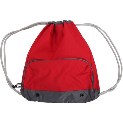 Bagbase Athleisure Water Resistant Drawstring Sports Gymsac Bag - Red Bagbase Athleisure Water Resistant Drawstring Sports Gymsac Bag - Red