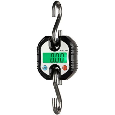 Unbranded (As show, One size) Black Digital Hanging Scale 150kg/ 330lb Portable Crane Scal Unbranded (As show, One size) Black Digital Hanging Scale 150kg/ 330lb Portable Crane Scal