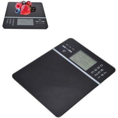 Unbranded Food Nutrition Scale 5kg/11lb Digital Glass Kitchen Scale with LCD Display Unbranded Food Nutrition Scale 5kg/11lb Digital Glass Kitchen Scale with LCD Display