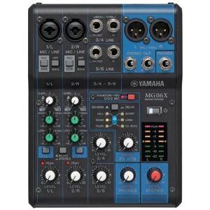 Yamaha MG06X 6-Input Compact Stereo Mixer with Effects Yamaha MG06X 6-Input Compact Stereo Mixer with Effects