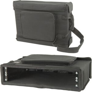 Loops 19" 2U Rack Mount Transit Carry Bag Patch Panel Padded Case DJ Mixer Audio Loops 19" 2U Rack Mount Transit Carry Bag Patch Panel Padded Case DJ Mixer Audio