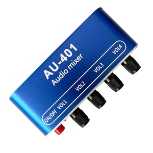 Typecat DC 5V-12V AU-401 Stereo Audio Mixer 4 Input 1 Output Individually Controls Board Typecat DC 5V-12V AU-401 Stereo Audio Mixer 4 Input 1 Output Individually Controls Board