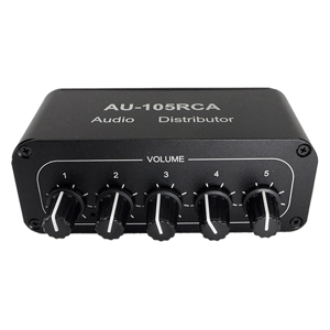 Bez marki 5CH Audio Distributor Stereo Audio Mixer 1Input 5Output Splitter Bez marki 5CH Audio Distributor Stereo Audio Mixer 1Input 5Output Splitter