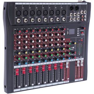 Unbranded 8 Channel Audio Mixer,48V Phantom Power DJ Mixer W/ LCD Display Unbranded 8 Channel Audio Mixer,48V Phantom Power DJ Mixer W/ LCD Display