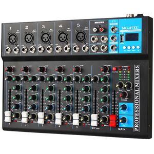 Zandonà Professional 7-Channel Audio Mixer with USB MP3 Player Mixing Console of for Sou Zandonà Professional 7-Channel Audio Mixer with USB MP3 Player Mixing Console of for Sou