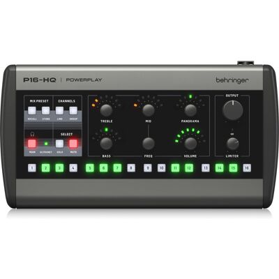 Behringer P16-HQ: Channel Mixer with D/A Conversion and Precise Tone C Behringer P16-HQ: Channel Mixer with D/A Conversion and Precise Tone C