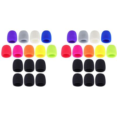 Unbranded Colorful Foam Microphone Cover 30 Pack Thick Handheld Stage Microphone Windscree Unbranded Colorful Foam Microphone Cover 30 Pack Thick Handheld Stage Microphone Windscree