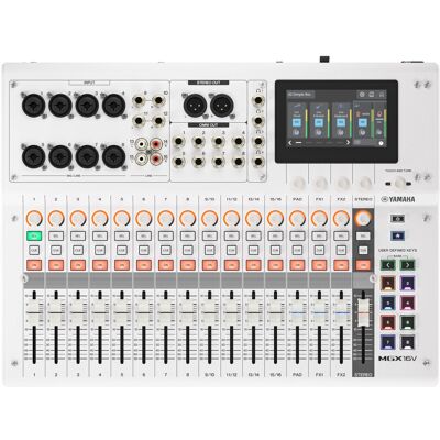 Yamaha MGX16V Audio & Video Mixer with Touch LCD, HDMI USB, White Yamaha MGX16V Audio & Video Mixer with Touch LCD, HDMI USB, White