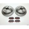 NTY 2 x Rear Brake Discs & Brake Pads for Jeep Wrangler JK 2007-2018 BRK/JK/021A