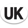 Rubigo 1 or 2 UK Car Stickers for Europe UK Stickers for Car Vinyl GB UK Car Sticker -