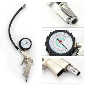 Unbranded 220PSI Car Tyre Inflator with Air Pressure Gauge ForCompressor PSI BAR