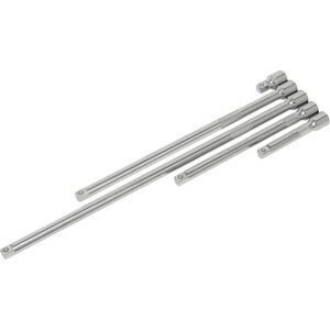 Loops 5 Piece Knurled Extension Bar Set - 1/2" Sq Drive - Spring-Ball Socket Retainer Loops 5 Piece Knurled Extension Bar Set - 1/2" Sq Drive - Spring-Ball Socket Retainer