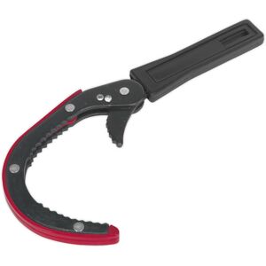 Loops Slim Oil Filter Wrench - 75mm to 95mm Jaw Capacity - Spring Loaded Serrated Jaws Loops Slim Oil Filter Wrench - 75mm to 95mm Jaw Capacity - Spring Loaded Serrated Jaws
