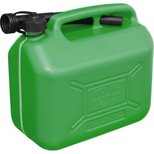 Loops 10 Litre Plastic Fuel Can - Safety Screw Lock Cap - Flexible Spout - Green Loops 10 Litre Plastic Fuel Can - Safety Screw Lock Cap - Flexible Spout - Green