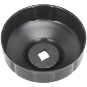 Loops 76mm Oil Filter Cap Wrench - 12 Flutes - 3/8" Sq Drive - Low Profile Design Loops 76mm Oil Filter Cap Wrench - 12 Flutes - 3/8" Sq Drive - Low Profile Design