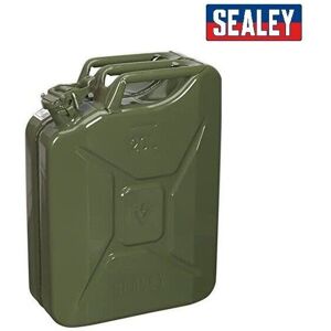 SEALEY JERRY CAN FUEL 20 LITRE 20L METAL PETROL DIESEL 20L ARMY CONTAINER JC20G SEALEY JERRY CAN FUEL 20 LITRE 20L METAL PETROL DIESEL 20L ARMY CONTAINER JC20G