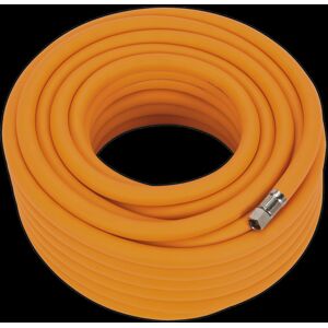 Sealey Air Hose 20m x Ø10mm Hybrid High-Visibility with 1/4"BSP Unions Sealey Air Hose 20m x Ø10mm Hybrid High-Visibility with 1/4"BSP Unions