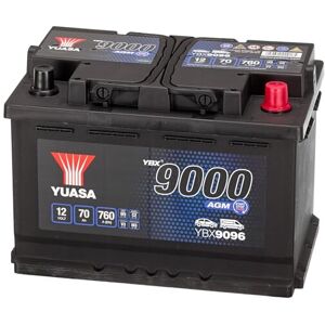 Yuasa AGM YBX9096 (096AGM) Stop Start Plus Battery - 12v 70Ah 760 CCA Yuasa AGM YBX9096 (096AGM) Stop Start Plus Battery - 12v 70Ah 760 CCA