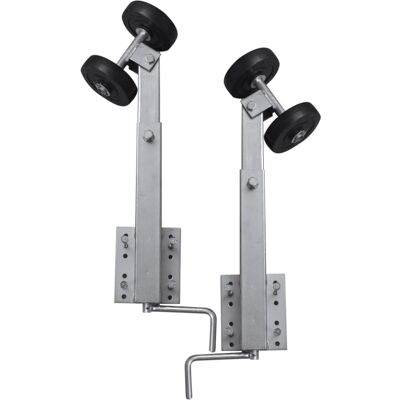 vidaXL Boat Trailer Double Roller Bow Support Set of 2 59-84cm Cargo Holder vidaXL Boat Trailer Double Roller Bow Support Set of 2 59-84cm Cargo Holder