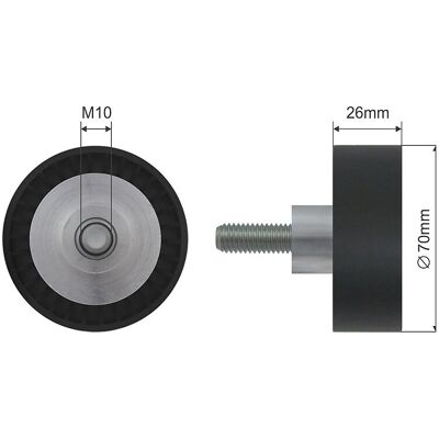 NTY BMW 3 Z3 V-belt Tensioner Pulley - V-belt tensioner pulley NTY BMW 3 Z3 V-belt Tensioner Pulley - V-belt tensioner pulley