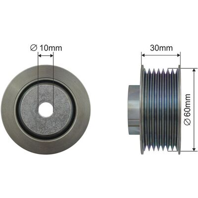 Nty Idler Pulley - 60mm Diameter - Suitable for Suzuki 49160-67J00 - Idler Pulley Nty Idler Pulley - 60mm Diameter - Suitable for Suzuki 49160-67J00 - Idler Pulley